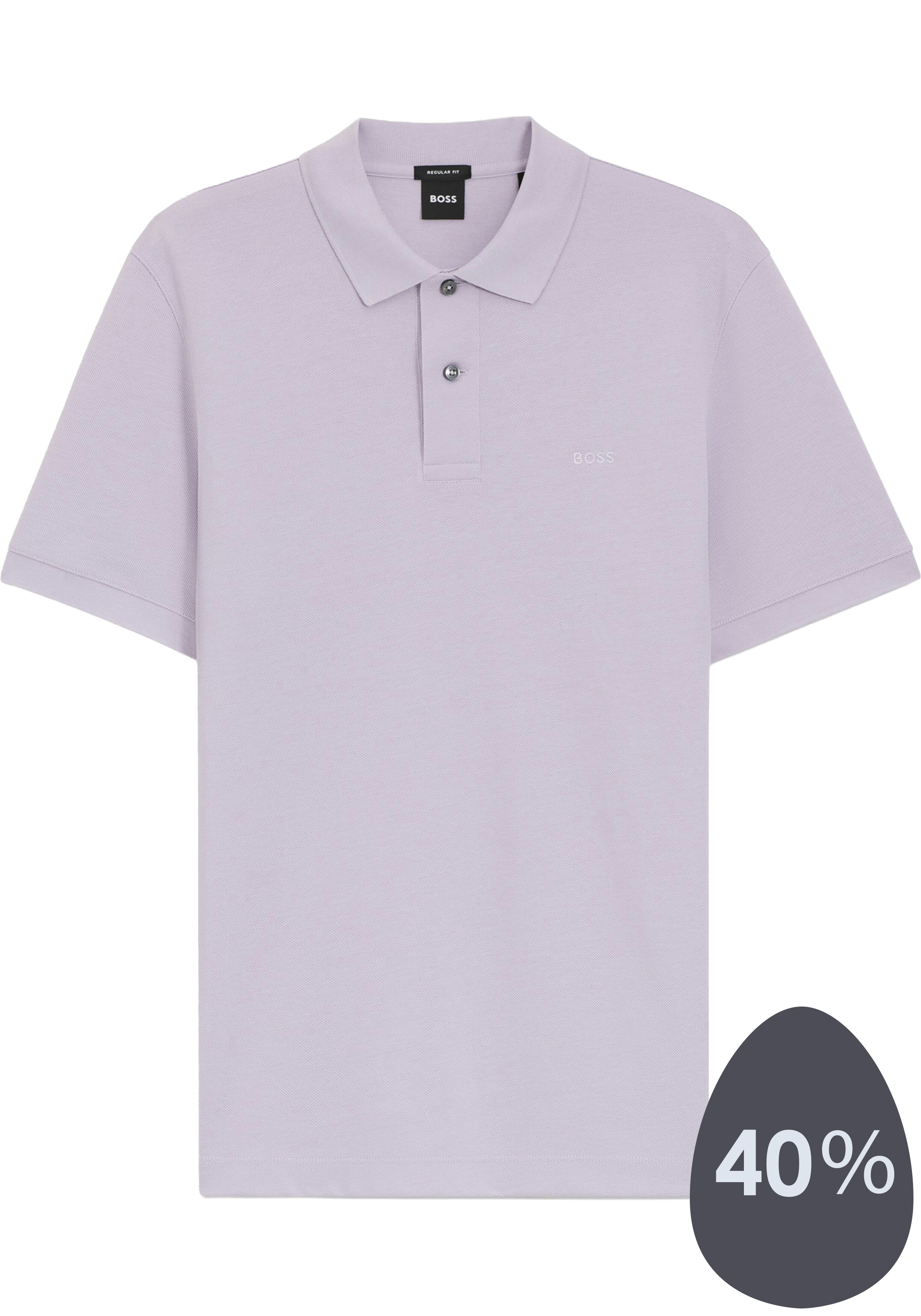 BOSS Pallas regular fit polo, pique, paars